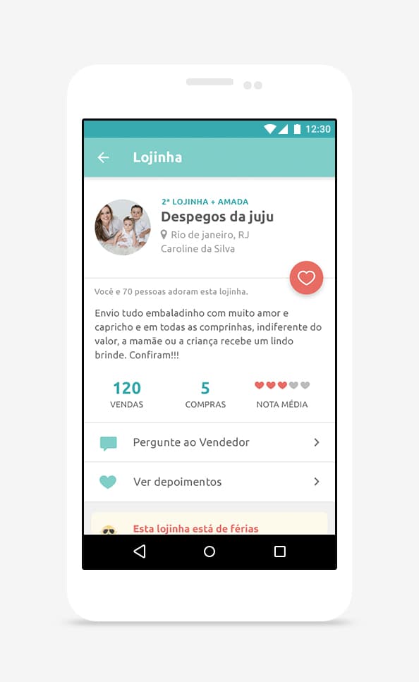 E a lojinha parece ótima!